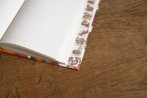 Rezeptbuch "Orangen", mit Register